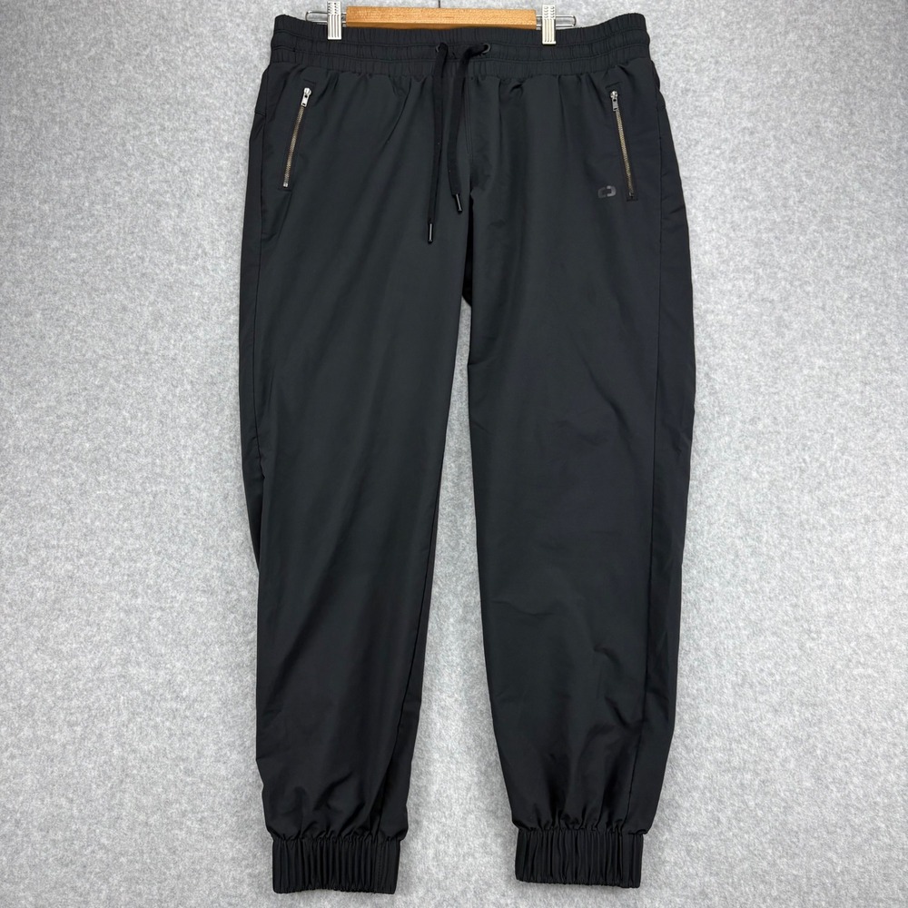 OGIO Jogger Pants Mens XL Black Elastic Waist Zipper Pockets Stretch Gorpcore